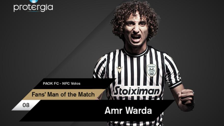 Protergia Fans’ Man of the Match ο Ουάρντα