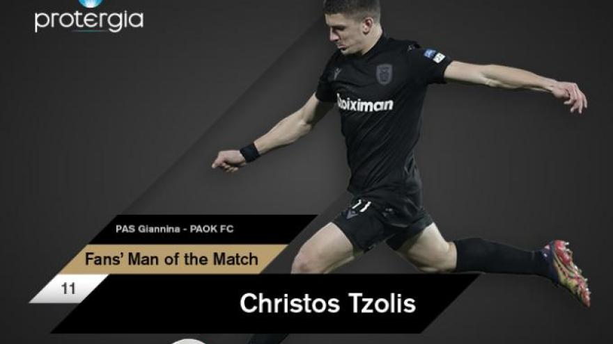 Fans’ Man of the Match ο Τζόλης