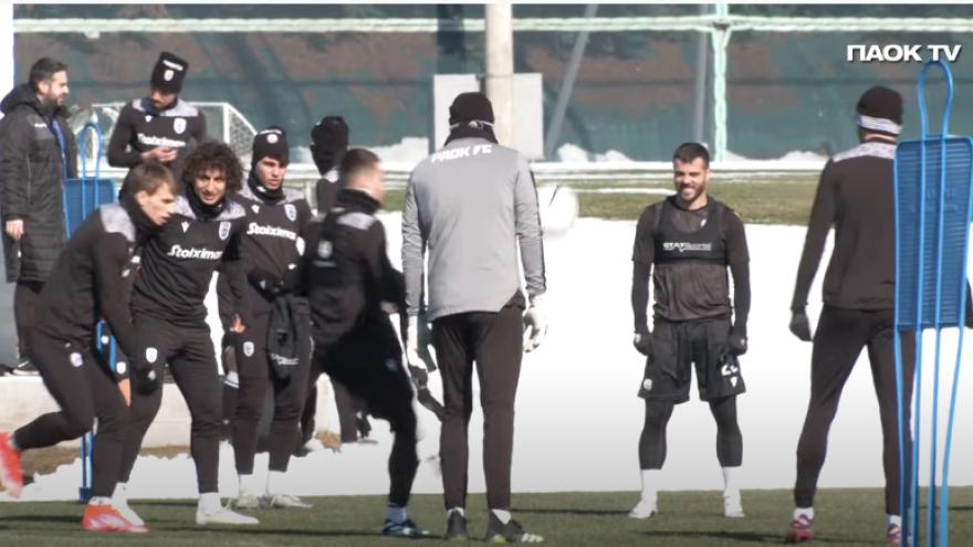 Πρώτα χιονοπόλεμος και μετά δουλειά (vid)