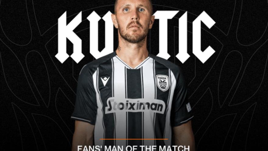 Fans’ Man of the Match ο Κούρτιτς