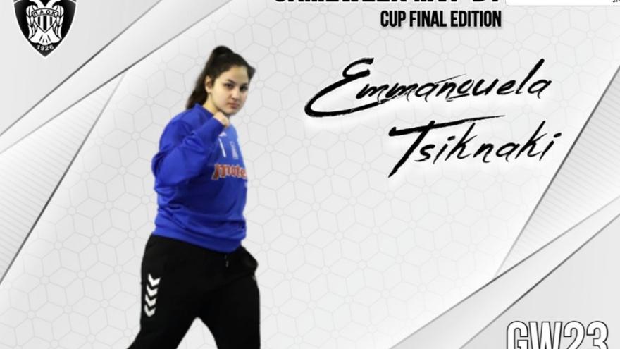 Winmasters MVP (Cup edition) η Εμμανουέλα Τσικνάκη!