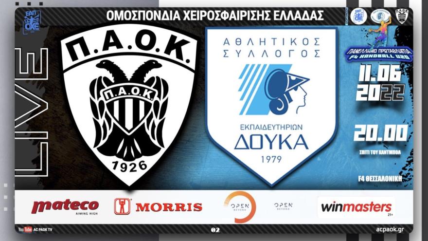 Live Stream: Πανελλήνιο Πρωτάθλημα Νέων Χάντμπολ: 1η αγωνιστική