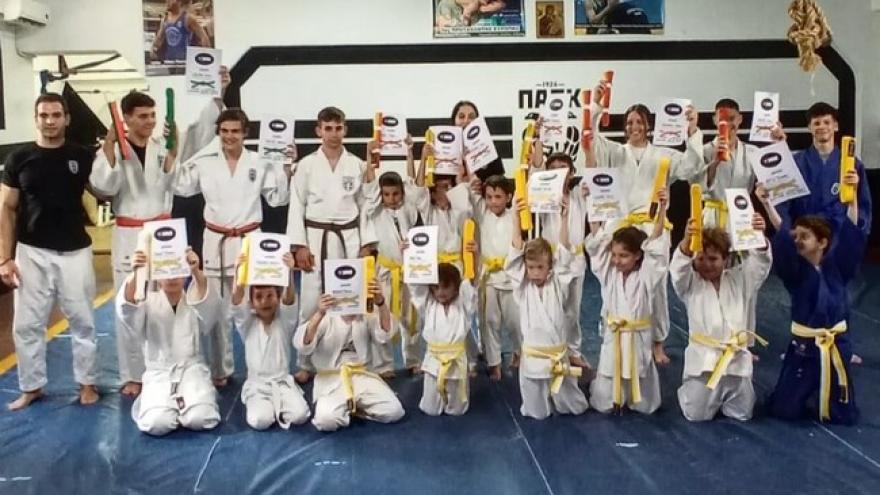 Με επιτυχία πέρασαν τις προαγωγικές εξετάσεις ζωνών οι μικροί Judoka!