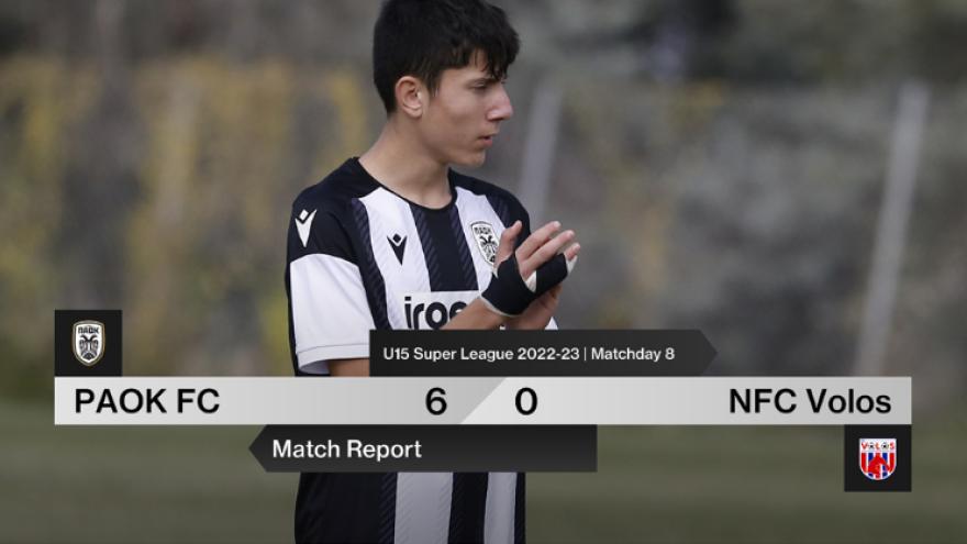 6-0 και τον Βόλο η Κ15
