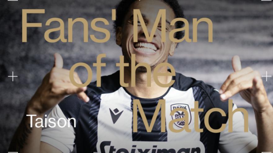 Fans’ Man of the Match ο Τάισον