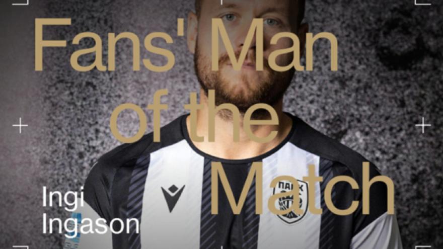 Fans’ Man of the Match ο Ίνγκασον