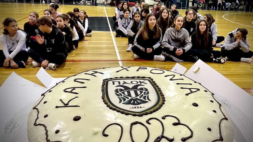 Κοπή Βασιλόπιτας για την Ακαδημία Μπάσκετ γυναικών του ΠΑΟΚ!