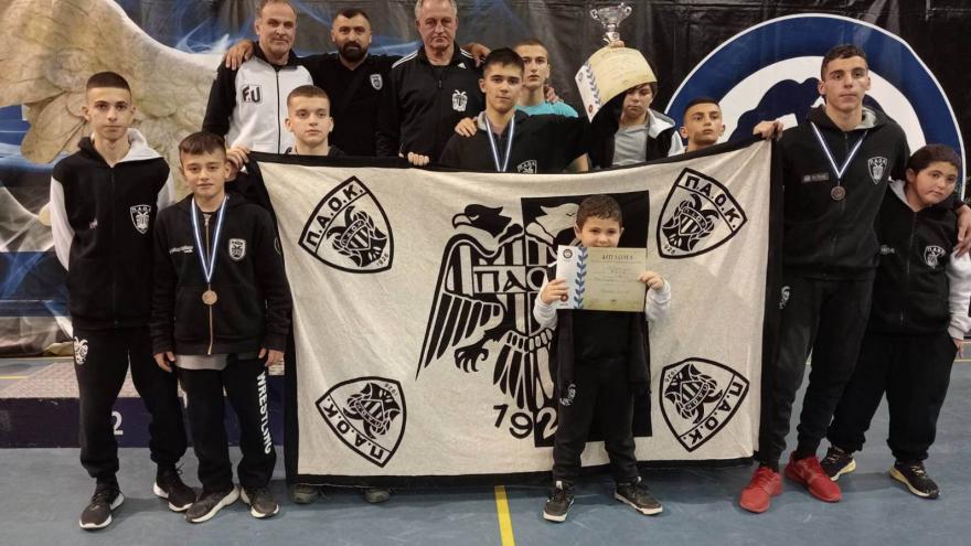 Στο βάθρο η U15 της Ελληνορωμαϊκής Πάλης του ΠΑΟΚ!