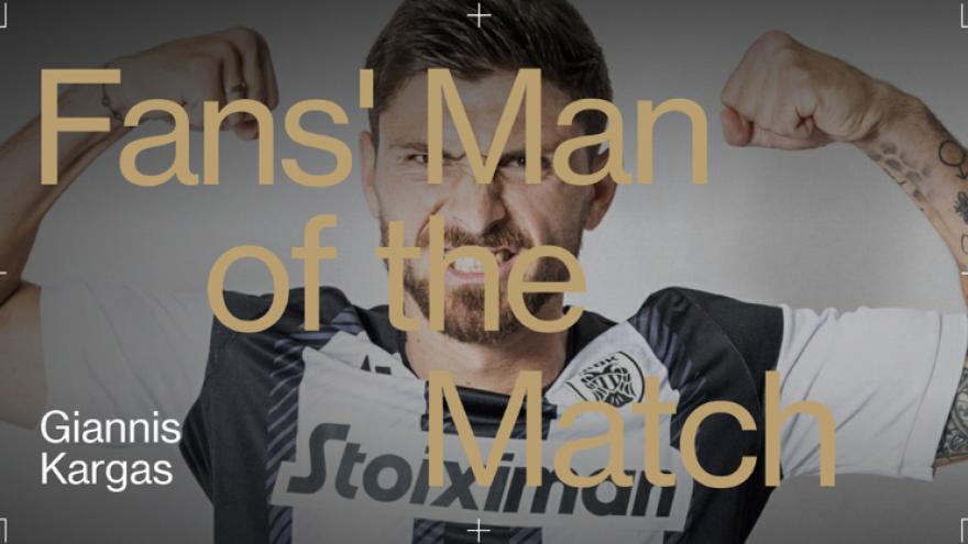 Fans’ Man of the Match o Κάργας