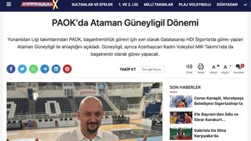 Θέμα και στην Τουρκία ο Αταμάν του ΠΑΟΚ