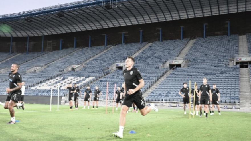Εικόνες από την προπόνηση
