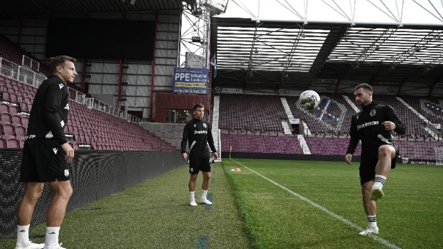 Προπόνηση στο Tynecastle Park