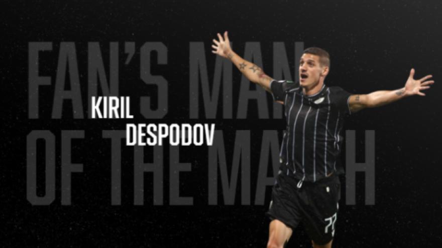 Fans’ Man of the Match ο Ντεσπόντοφ